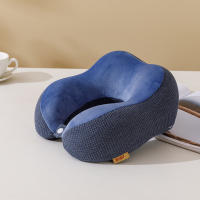 Almohada de viaje – Almohada de cuello para viajes, almohada de apoyo portátil de espuma viscoelástica, cómoda y ligera, paquete rápido para camping, cojín de descanso para dormir - details 5