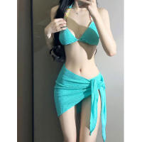 Trajes de baño halter de 3 piezas con tirantes y cuentas para mujer con falda de playa |   Trajes de vacaciones - details 9