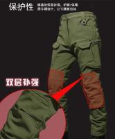 Conjunto táctico de invierno para hombre, traje militar impermeable a prueba de viento para exteriores, chaquetas con capucha de concha suave con múltiples bolsillos, pantalones de trabajo de piel de tiburón - details 12
