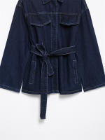 Conjunto de Vaqueros y Chaqueta OUWU para Mujer Pantalones Rectos con Bolsillos, Chaqueta con Cinturón, Estilo Callejero de Primavera 2025 - details 10