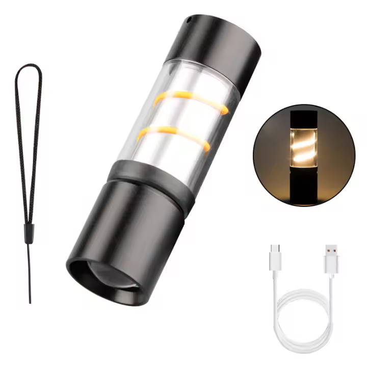 Luz de Campamento retro multicolorLuz de Ambiente LEDtipo-CCarga USBLuz de emergencia de Campamento de Pesca impermeable Luz de Campamento de inninter - 1