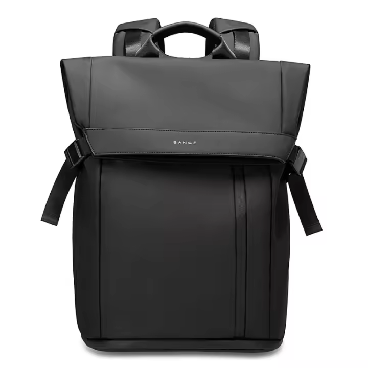 Bange Mochila de negocios para ordenador portátil de 15,6 pulgadas, bolsa de viaje impermeable con múltiples compartimentos, mochila negra adecuada para hombres - 1