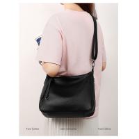 Bolso de cuero puro popular nuevo bolso de mujer de cuero versátil de moda bandolera de un solo hombro bolso bandolera portátil - details 2