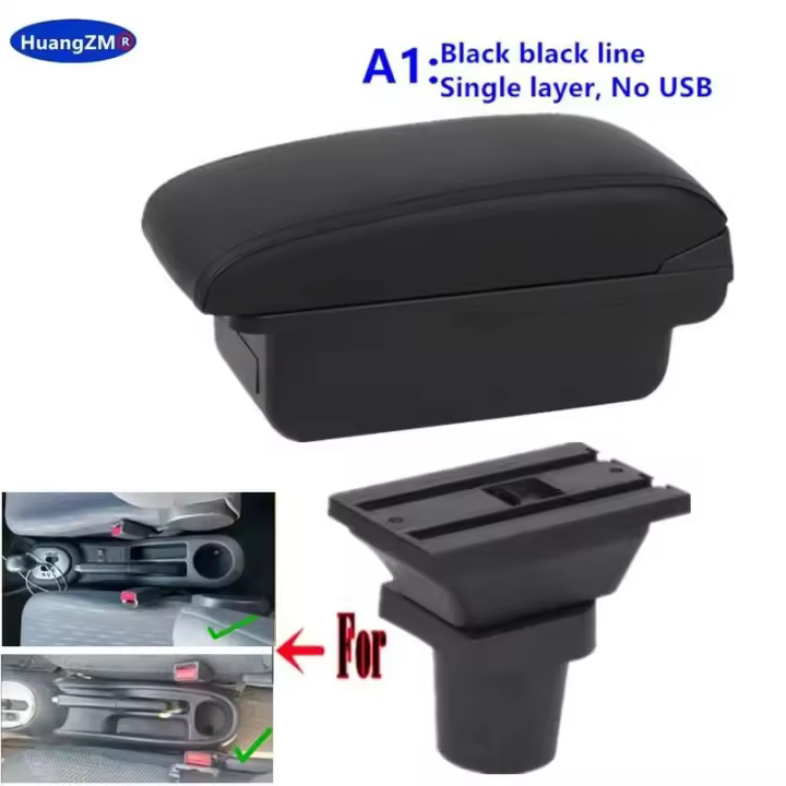 Adecuado para Toyota y VITZ 5DR hatchbacks de 1998 a 2011, reposabrazos, CA aire acondicionado central modificación especial del automóvil - 1