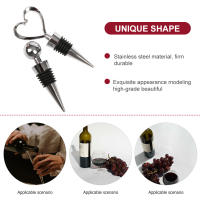 Tapón de Botella de Vino Reutilizable en Forma de Corazón y Bola de NewHeart Tapa de Botella de Vacío Sellada para Amantes de el Vino y Champán - details 6