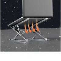 Soporte de aleación de aluminio de doble capa para portátil soporte de refrigeración soporte de almacenamiento de estante elevad - details 9