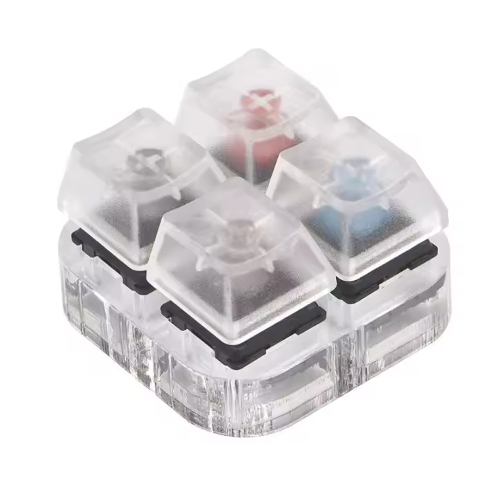 Probador Cherry Kailh Gateron interruptores Sampler teclado Nical Base acrílica teclas translúcidas herramienta de prueba - 1