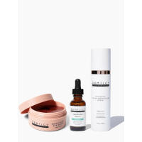 Paquete DRMTLGY: mascarillas iluminadoras para ojos, suero sin agujas e hidratante teñido antienvejecimiento con SPF 46 - details 0