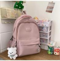 Mochila japonesa grande para estudiantes, sencilla y versátil, material de poliéster unisex, decoración de muñecas - details 20