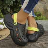 Sandalias tipo zuecos con plataforma gruesa para mujer, zapatos de playa con suela suave y gruesa para jardín, zapatillas antideslizantes con cuña de Eva, verano 2024 - details 20