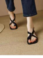 Nuevas sandalias romanas de fondo plano con suela de goma antideslizante, zapatos de mujer de moda - details 3