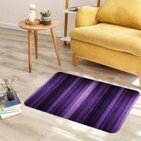 Alfombra De Área A Rayas Moradas, Alfombra Decorativa Para Sala De Estar, Antideslizante, 1 unidad - details 4
