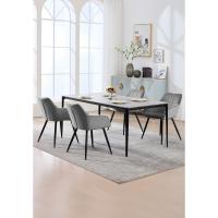 Silla de Comedor Nórdica Vintage Estilo Único con Reposabrazos y Tapiz de Terciopelo - details 5