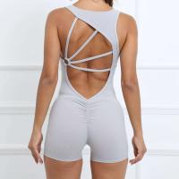 Ropa deportiva de verano para yoga para mujer, conjunto de entrenamiento de gimnasia, marrón y rojo, 2024 - details 14