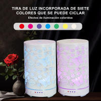 Humidificador de aire ultrasónico, difusor de aromaterapia de aceites esenciales, mariposa hueca con atomizador de luz LED de co - details 0