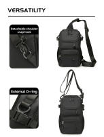Mochila de viaje impermeable para hombre, bolsa cruzada de gran capacidad para deportes al aire libre, Camping, senderismo, ciclismo - details 7
