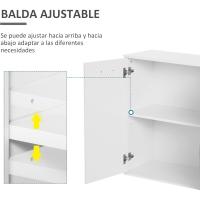 Gabinete Consola Buffet Mueble Organizador Almacenaje Multiusos Comedor Puertas Cajones 71x35x76cm - details 13