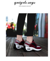 Zapatillas de moda para mujer Zapatillas de malla transpirable con amortiguación de aire Zapatos casuales con aumento de altura para mujer - details 0