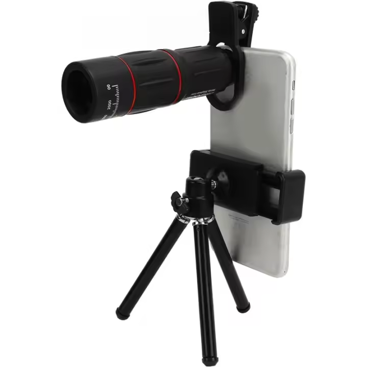 Kit de lente de cámara de teléfono móvil de alta potencia 28x HD, lente de ojo de pez de gran angular de 198 grados - 1