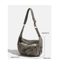 Nuevo diseñador, bolso de hombro informal para mujer, ropa de calle estética, bolso con cordón, bolso cruzado, bolso vaquero - details 0