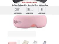 Masajeador de ojos inteligente con bolsa de aire, instrumento de vibración para el cuidado de los ojos, compresa caliente, gafas de masaje ocular con Bluetooth, bolsa para fatiga y arrugas - details 2