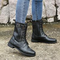 Botas martin para mujer, zapatos con cordones, botas cortas para exteriores, Otoño e Invierno - details 5