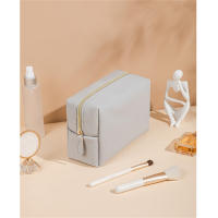Bolso De Cosméticos Para Mujer Impermeable PU Cuero Monedero De Maquillaje Portátil Organizador De Viaje Estuche De Almacenamiento De Toallitas - details 8