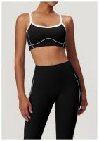 Sujetador deportivo ajustado desnudo, sujetador de Yoga con espalda grande en forma de U, Top de Fitness al aire libre para mujer - details 23