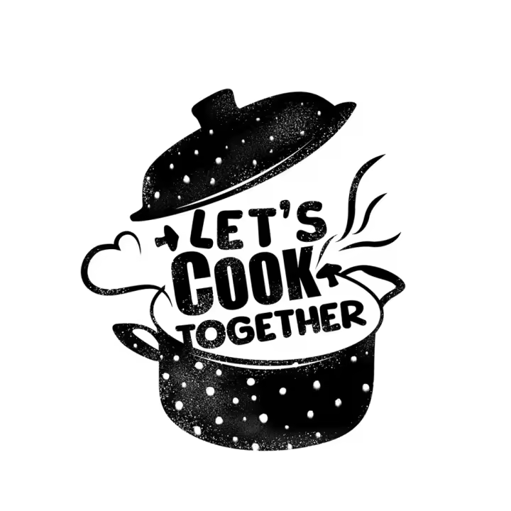 Let's Cooking Together-pegatina de pared para decoración del hogar, calcomanías autoadhesivas para fondo de cocina y restaurante, Mural - 1