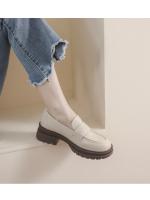 Mocasines de Suela Gruesa para Mujer Zapatos de Cuero Retro de Primavera 2025 - details 3