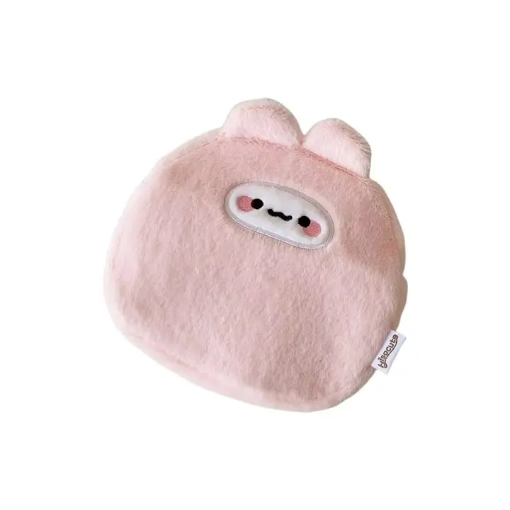 Bolsa de cosméticos de animales de dibujos animados para mujer, bolsa de almacenamiento de labios portátil, organizador de artículos de tocador de gran capacidad de felpa - 1