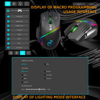 Teclado con cable RGB de 61 teclas, Mouse para juegos, Kit de oficina, retroiluminación, 12800dpi, programable, Combos para PUBG Gamer - details 9