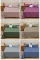 Sábana de Algodón Aloe Puro de Color Sencillo Pieza Única para Cama Doble - details 16