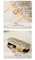 Bolso de Noche de Diamantes Hecho a Mano Bolso de Mano con Reloj de Diamantes para Mujer - details 13