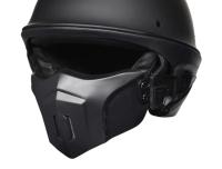 Malakas na lokomotiko buong casco retro motorsiklo, rogue kumbinasyon kalahating - details 1