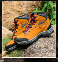 Zapatos de senderismo de cuero de alta calidad para hombre, botas de acampada resistentes al desgaste para exteriores, zapatos de Trekking, zapatillas de caza y escalada - details 3