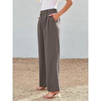 Cargo de cintura alta para mujer Pantalones rectos primavera-otoño - details 11