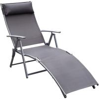 Silla de Jardín Plegable con Resalto Ajustable 7 Niveles Carga de 165kg - details 0