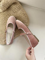 Zapatos Mary Jane Retro de Diseño Coreano Acabado Redondo de Cabeza con Hebilla de Terciopelo para Mujer - details 13
