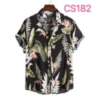Camisa ajustada de manga corta para hombre, ropa informal con estampado grande, novedad de verano, 2021 - details 40