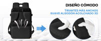 Mochila de Viaje Avión Impermeable 40x20x25 Para Hombres y Mujeres Ideal para Deportes al Aire Libre Bolsa Informal para Escuela y Computadora Portátil - details 2