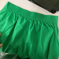 Conjunto casual de verano para mujer, top sin mangas plisado y pantalones cortos de pierna ancha - details 20