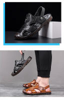 Nuevas Sandalias de Verano para Hombres Hechas a Mano, Antideslizantes, Suela Suave, Ideales para la Playa - details 15