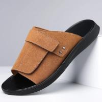 Sandalias de Deslizamiento de Cuero GUYISA para Verano Cómodas Ligeras Casuales - details 3