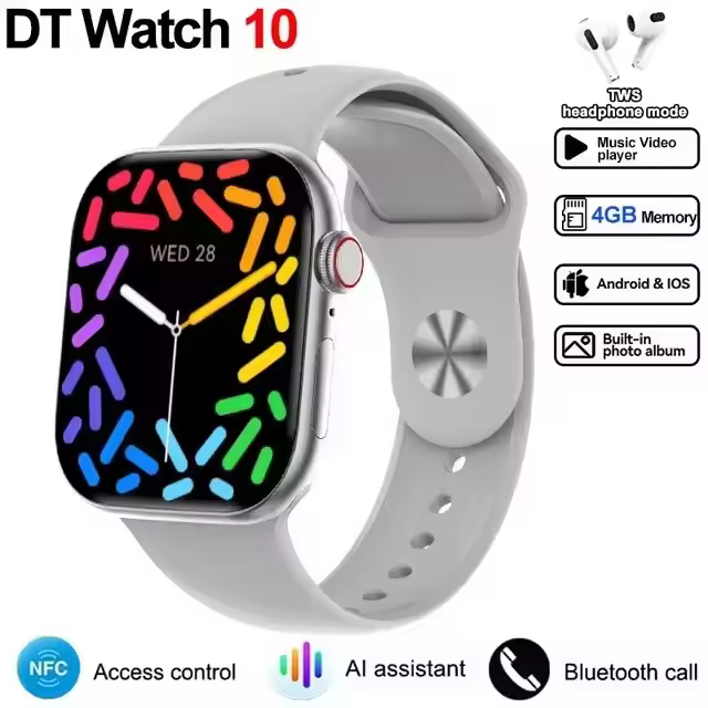 Reloj IOS 10 Para Fitness Soporte de Llamadas Sin Cable, Modos Deportivos Variados, Detector de Sueños, Zapatillas para Bebé - 1
