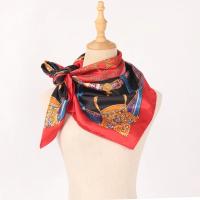Pañuelo de seda 90 × 90 cm, pañuelo de mujer, pañuelo de pelo de todas las estaciones, hijab, pañuelo de mujer - details 1
