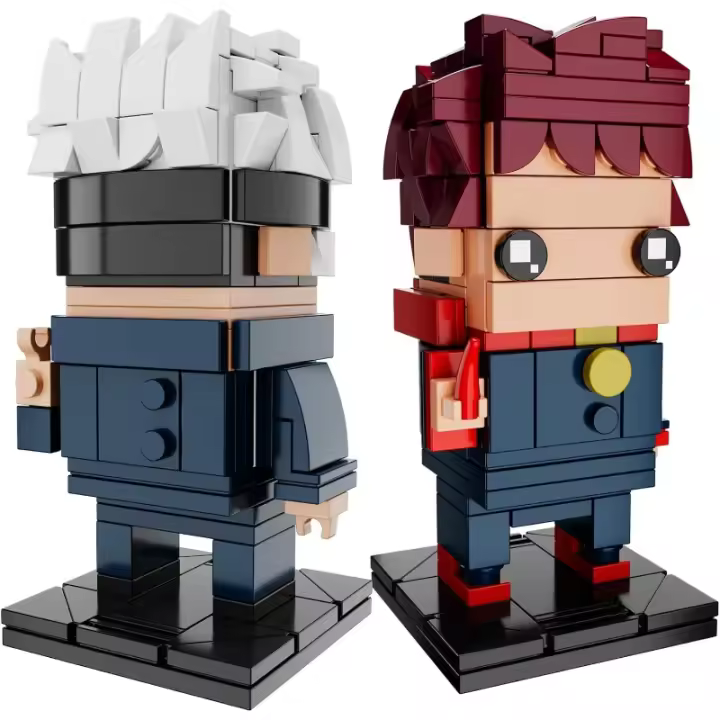 Gojo Satoru Yuji Itadori Jjk juego de bloques de construcción juguetes de ladrillo Digital fanáticos de Anime regalos para niños amigos cumpleaños Navidad - 1