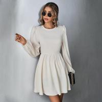 Vestido Largo de Manga Larga para Mujer con Cintura Estética Primavera Otoño 2025 - details 2