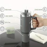 Taza de café con botella de agua de acero inoxidable aislada de 1200 ml para deportes - details 5