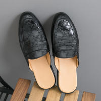 Zapatillas de cuero con punta en relieve para hombre, zapatos cómodos, ligeros, informales, formales, talla 38-47 - details 20